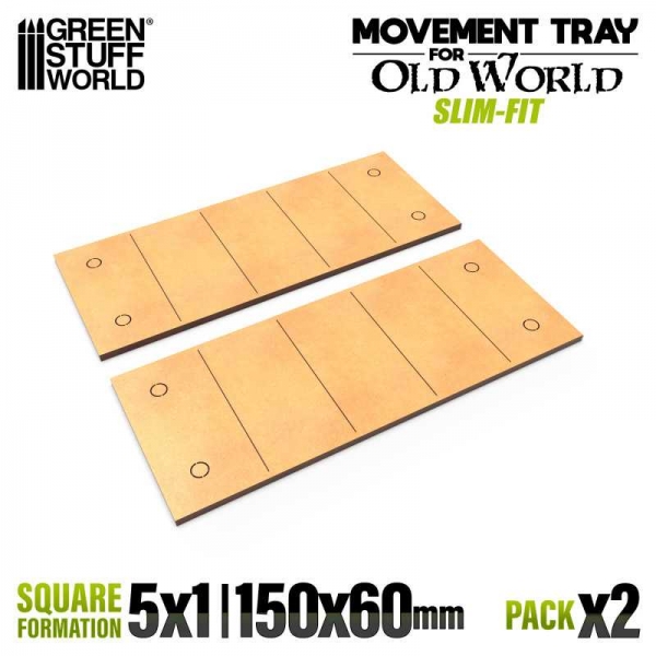 Green Stuff World: MDF Movement Trays - Slimfit 150x60mm