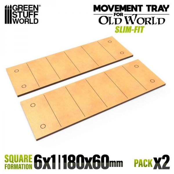 Green Stuff World: MDF Movement Trays - Slimfit 180x60mm