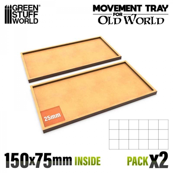Green Stuff World: MDF Movement Trays - 150x75mm