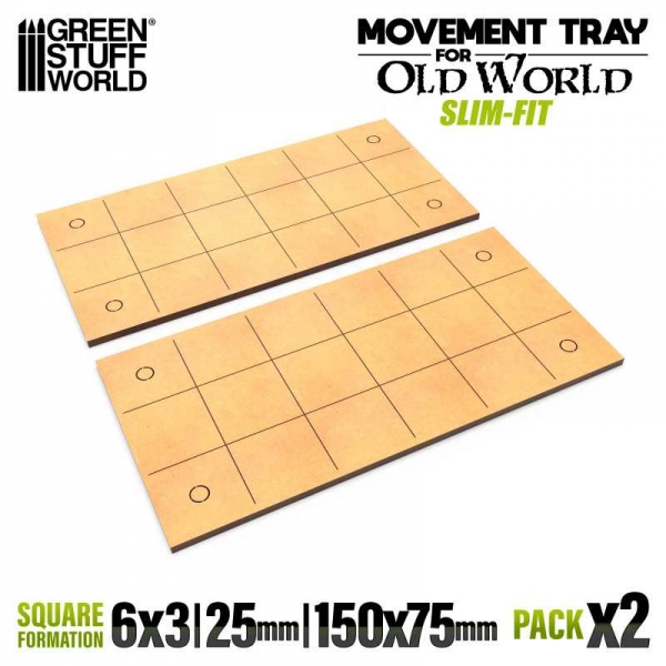 Green Stuff World: MDF Movement Trays - Slimfit 150x75mm