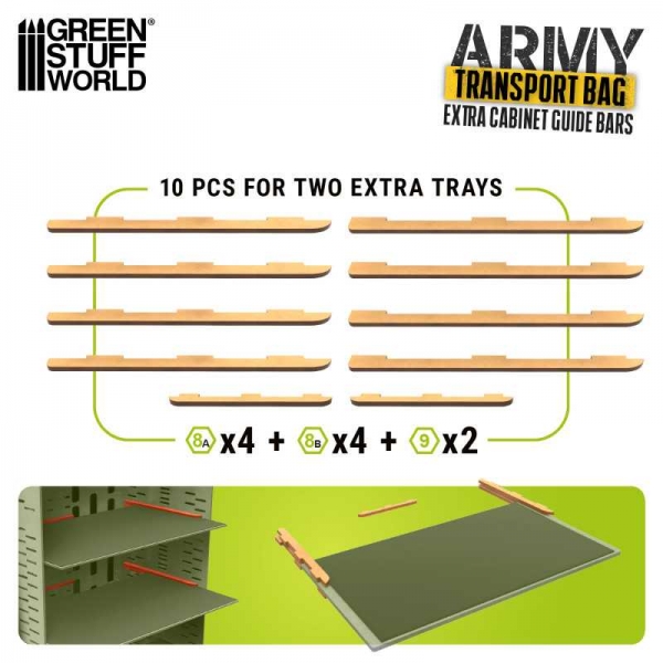 Green Stuff World: Extra rails for Miniatures Carrying Case