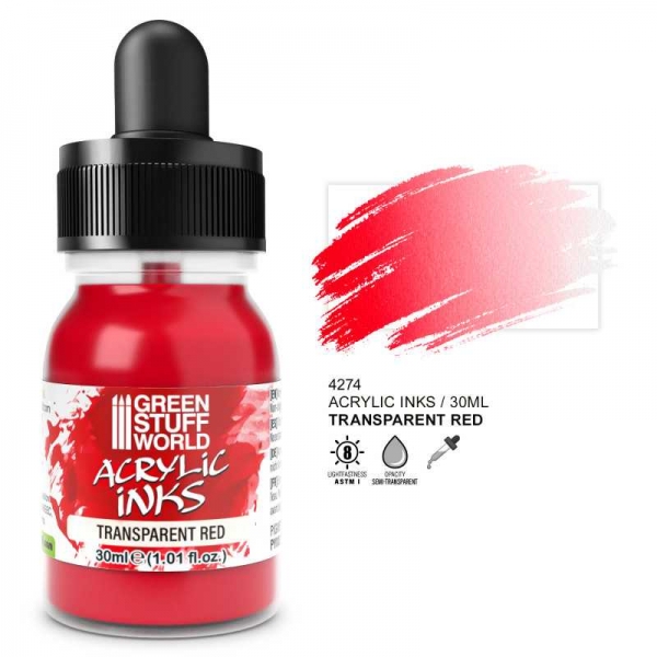 Green Stuff World: Transparent Acrylic Ink - Red