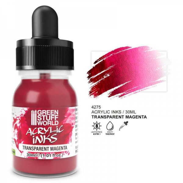Green Stuff World: Transparent Acrylic Ink - Magenta
