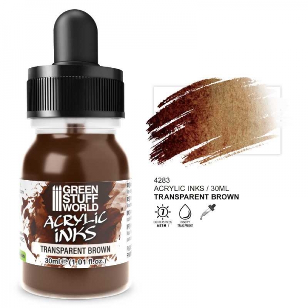 Green Stuff World: Transparent Acrylic Ink - Brown