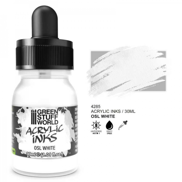 Green Stuff World: Acrylic Ink Opaque- OSL White