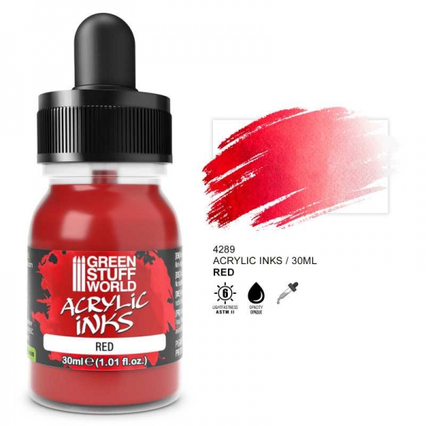 Green Stuff World: Acrylic Ink Opaque - Red