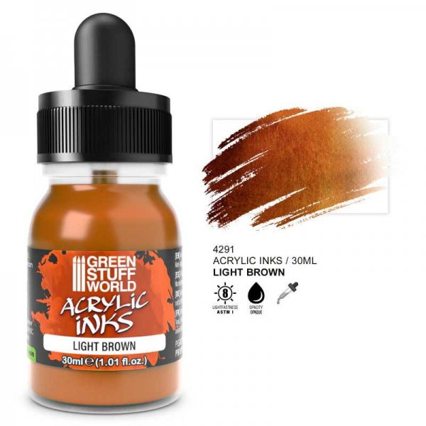 Green Stuff World: Acrylic Ink Opaque- Light Brown