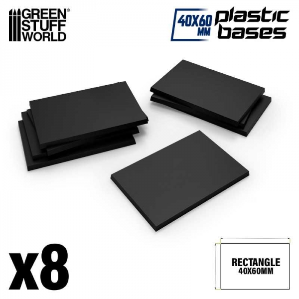 Green Stuff World: Plastic Rectangular Bases 40x60mm