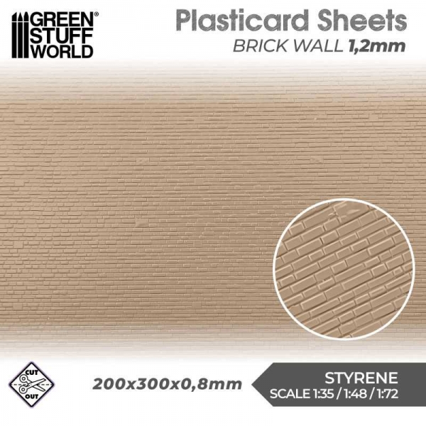 Green Stuff World: Plasticard - Brick Walls 1,2mm