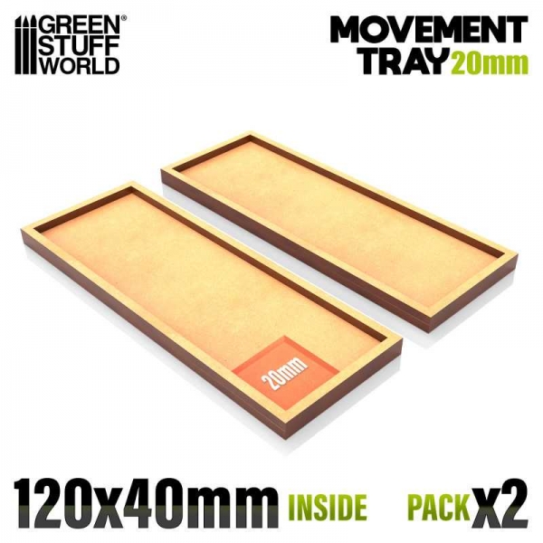 Green Stuff World: MDF Movement Trays 120x40mm