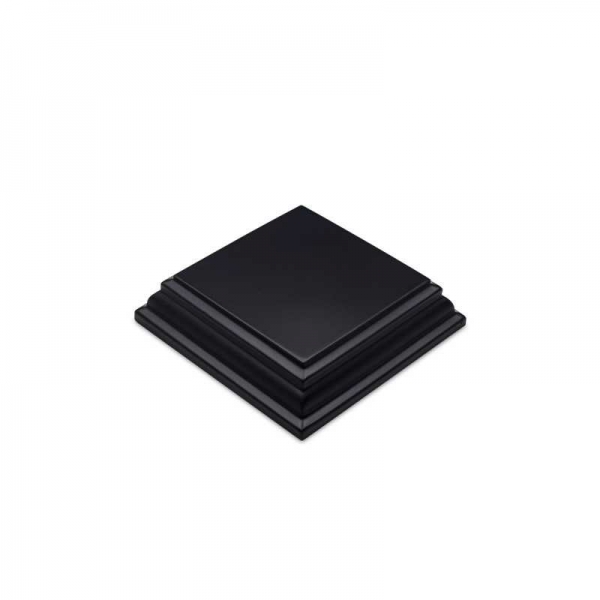 Green Stuff World: Square Wood display bases 4x4 cm - Black