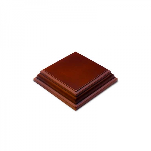 Green Stuff World: Square Wood display bases 4x4 cm - Hazelnut