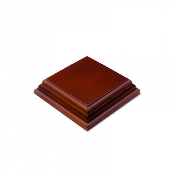 Green Stuff World: Square Wood display bases 5x5 cm - Hazelnut