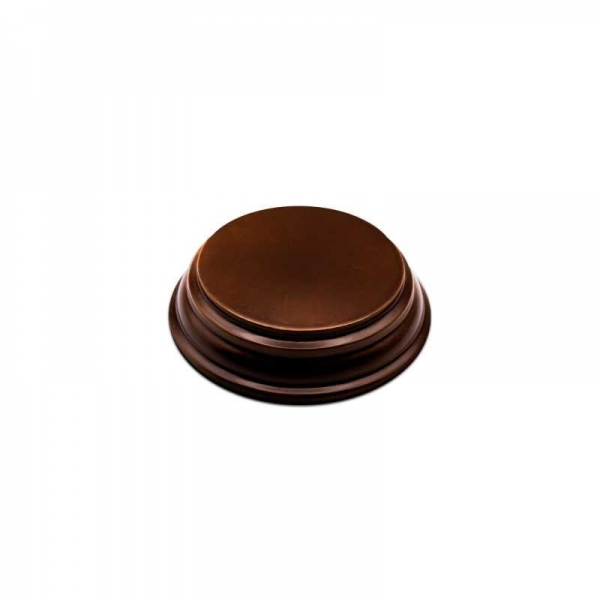 Green Stuff World: Round Wood display bases 4x4 cm - Hazelnut