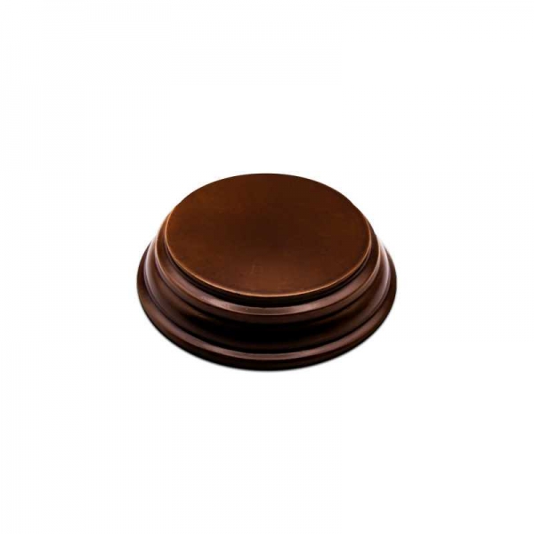 Green Stuff World: Round wood display bases 5x5 cm - Hazelnut