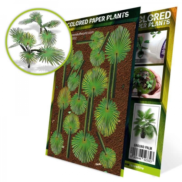 Green Stuff World: Colored Paper Plants - Ground Palm