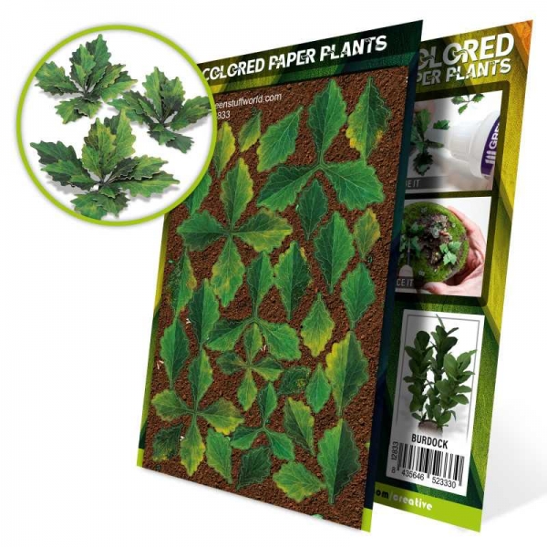 Green Stuff World: Colored Paper Plants - Burdock