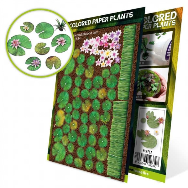 Green Stuff World: Colored Paper Plants - Lilly Pads