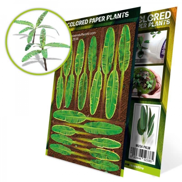 Green Stuff World: Colored Paper Plants - Musa Trees