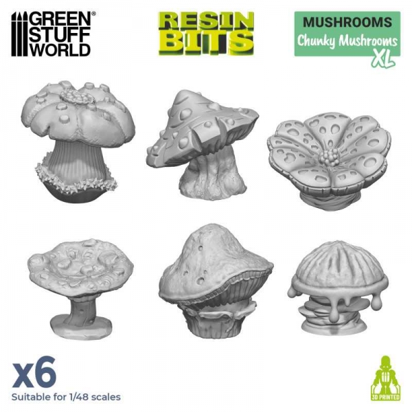 Green Stuff World: Chunky Mushrooms XL 1:48