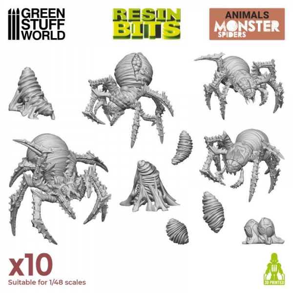 Green Stuff World: Monster Spiders 1:48