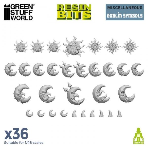 Green Stuff World: Goblin Symbols 1:48