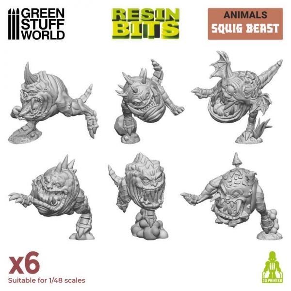 Green Stuff World: Squig beasts 1:48