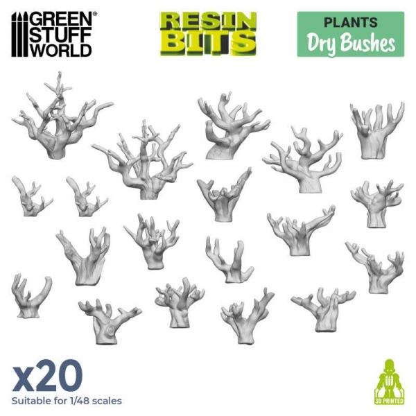 Green Stuff World: Dry Bushes 1:48