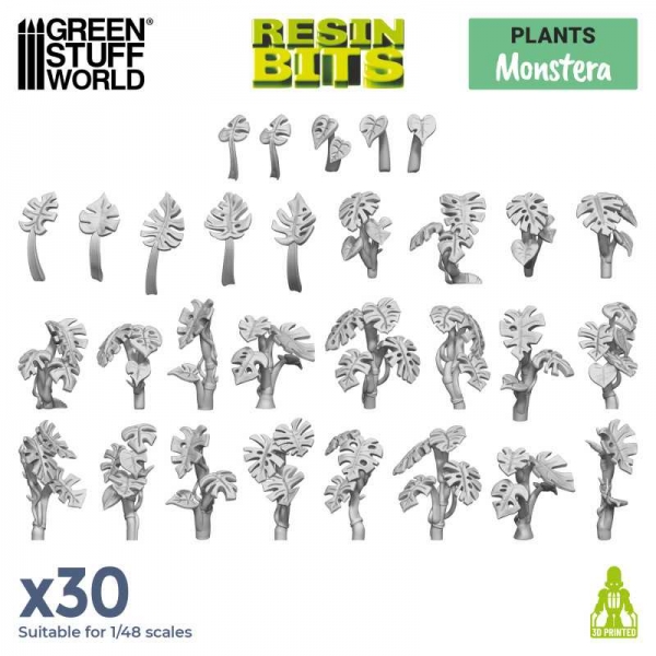 Green Stuff World: Monstera Plant 1:48