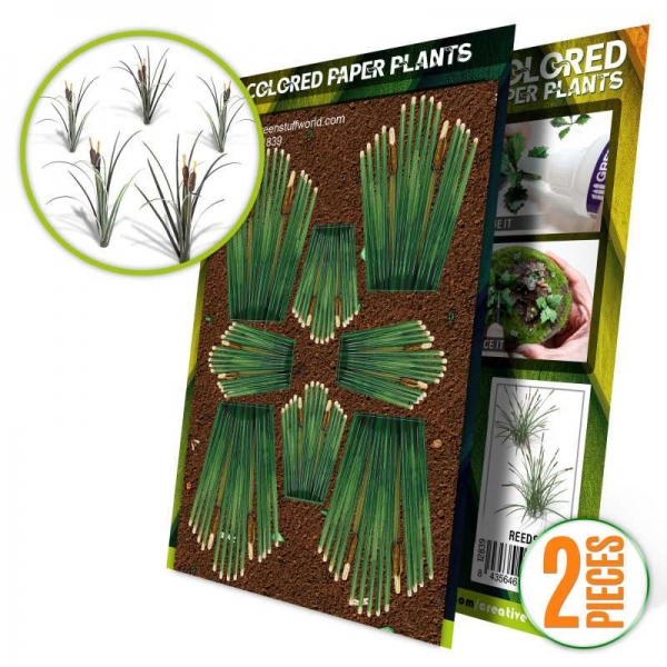 Green Stuff World: Colored Paper Plants - Reeds