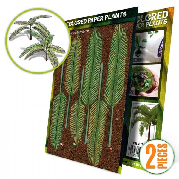 Green Stuff World: Colored Paper Plants - Palm