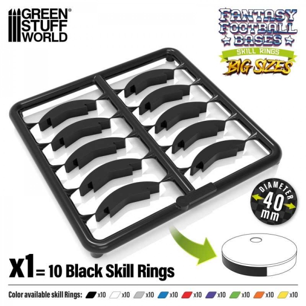 Green Stuff World: Skill Ring 40mm Black
