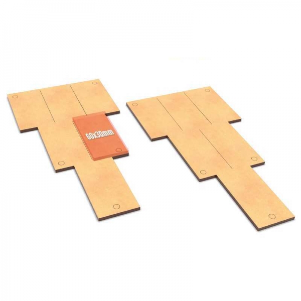 Green Stuff World: MDF Movement Trays Old World Slimfit 180x90mm 1x2x3