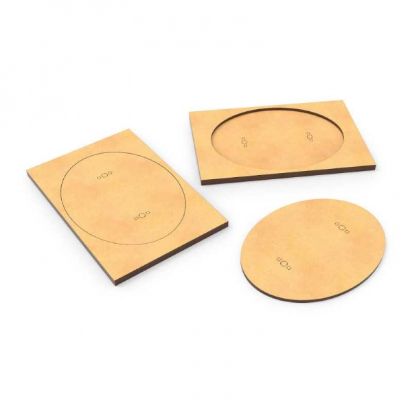 Green Stuff World: MDF Base adapter - Oval 120x92mm to Rectangular 150x100mm
