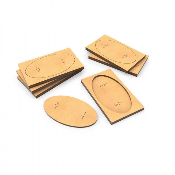 Green Stuff World: MDF Base adapter - Oval 90x52mm to Rectangular 100x60mm