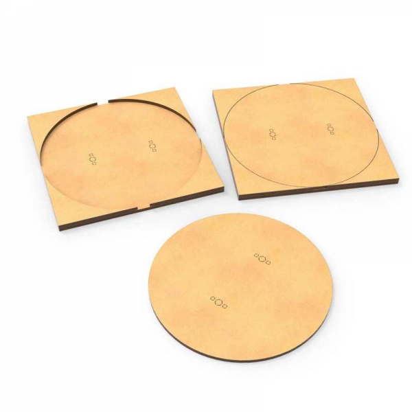 Green Stuff World: MDF Base adapter - Round 130mm to Square