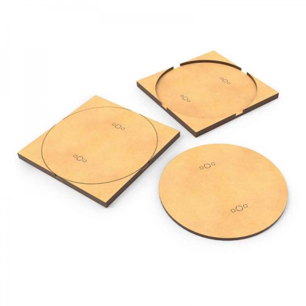 Green Stuff World: MDF Base adapter - Round 100mm to Square