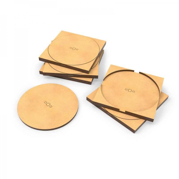Green Stuff World: MDF Base adapter - Round 80mm to Square