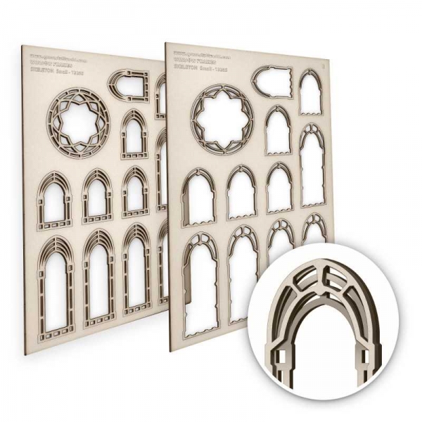 Green Stuff World: Skeleton Miniature Windows - Small