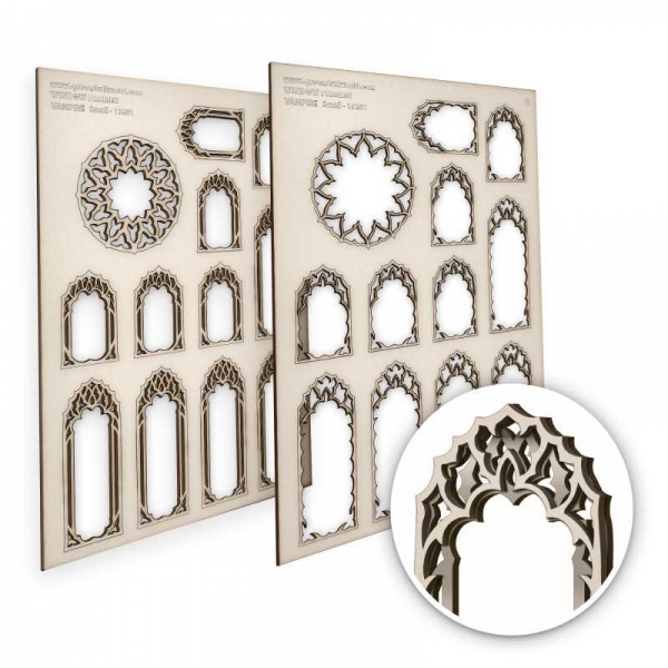Green Stuff World: Vampire Miniature Windows - Small