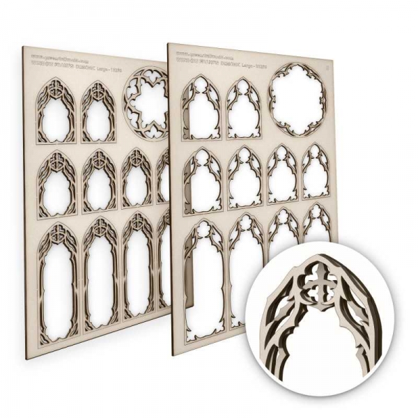 Green Stuff World: Demonic Miniature Windows - Large