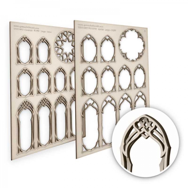 Green Stuff World: Elven Miniature Windows - Large