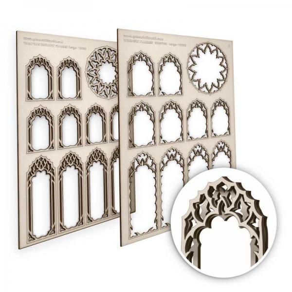 Green Stuff World: Vampire Miniature Windows - Large