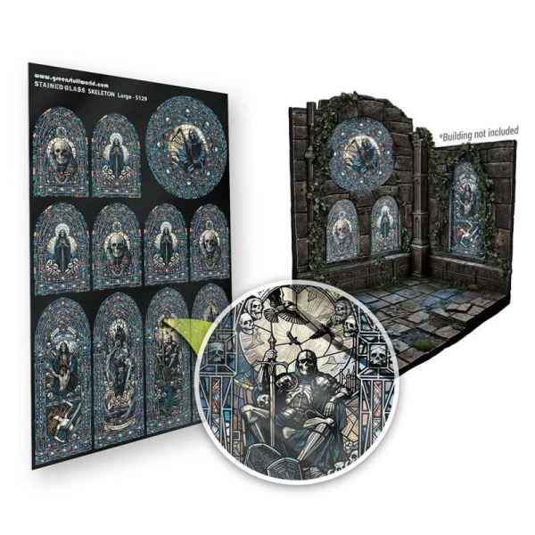 Green Stuff World: Skeleton Stained Glass - Large