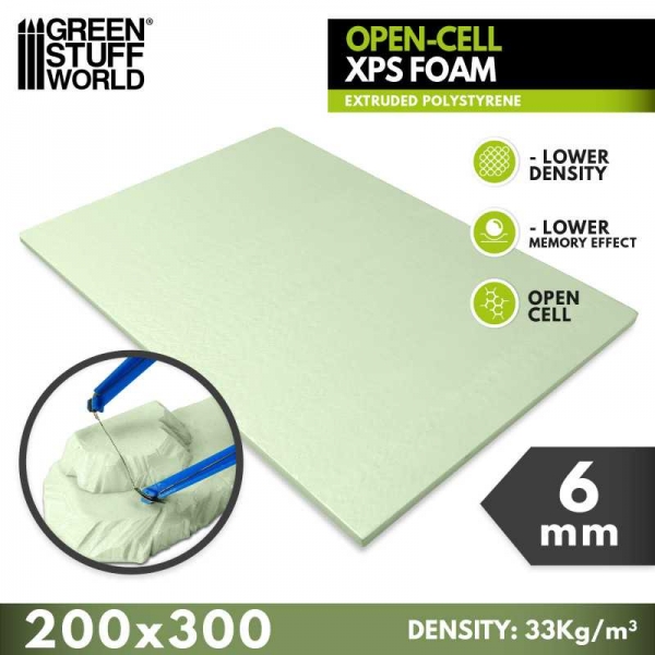 Green Stuff World: Open-Cell XPS Foam 6 mm