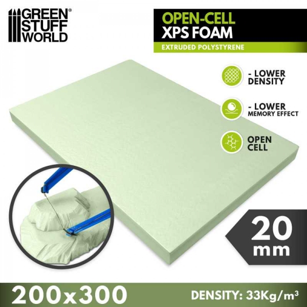 Green Stuff World: Open-Cell XPS Foam 20 mm