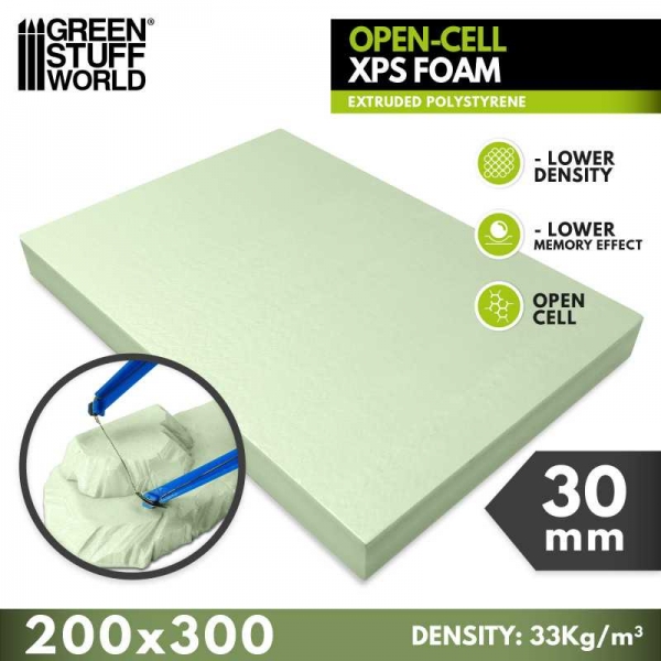 Green Stuff World: Open-Cell XPS Foam 30 mm