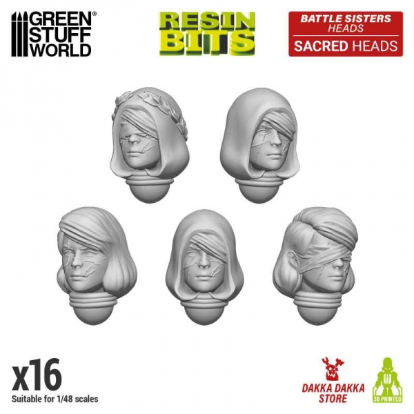 Green Stuff World: DakkaDakka - Battle Sisters of Repentance Sacred Heads 1:48