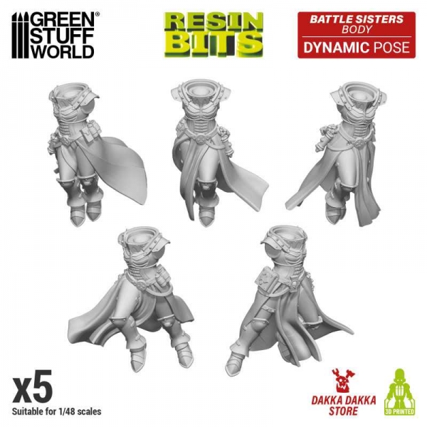 Green Stuff World: DakkaDakka - Battle Sisters of Repentance - Dynamic Pose Bodys 1:48