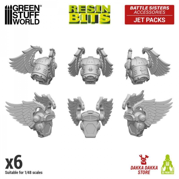 Green Stuff World: DakkaDakka - Battle Sisters of Repentance - Jet Packs 1:48